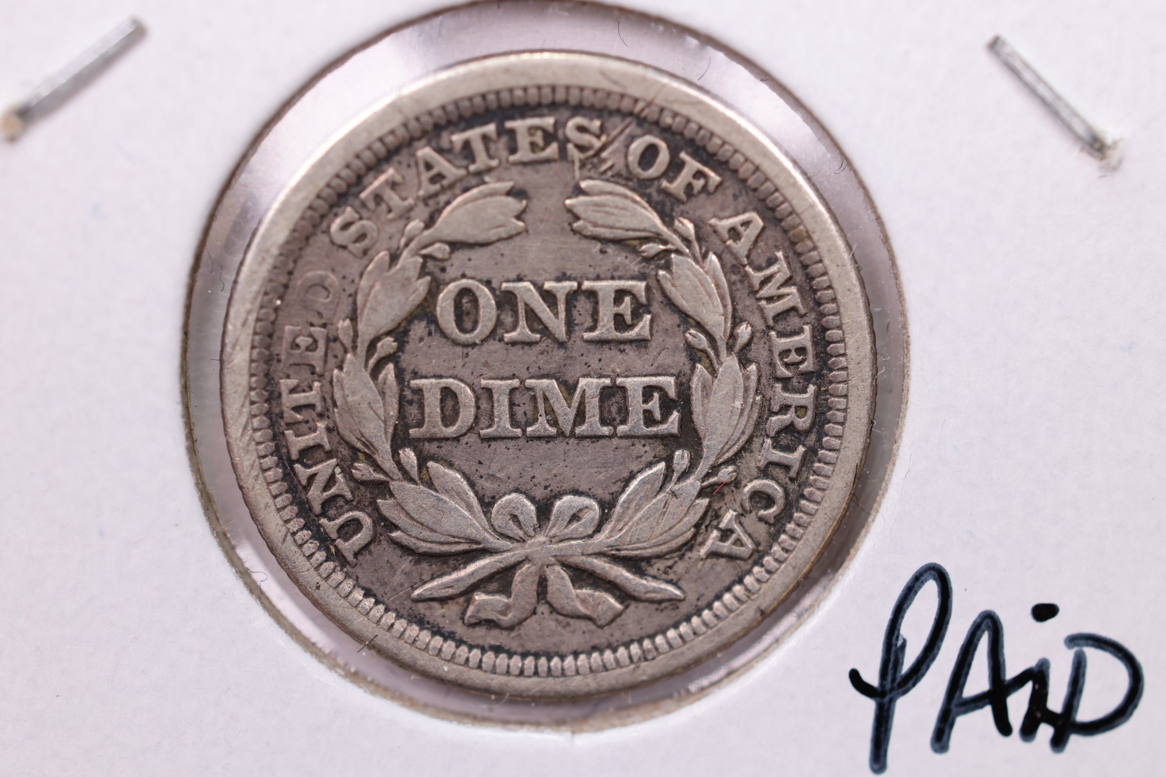 1841 Seated Liberty Silver Dime., Extra Fine., Store Sale #19000