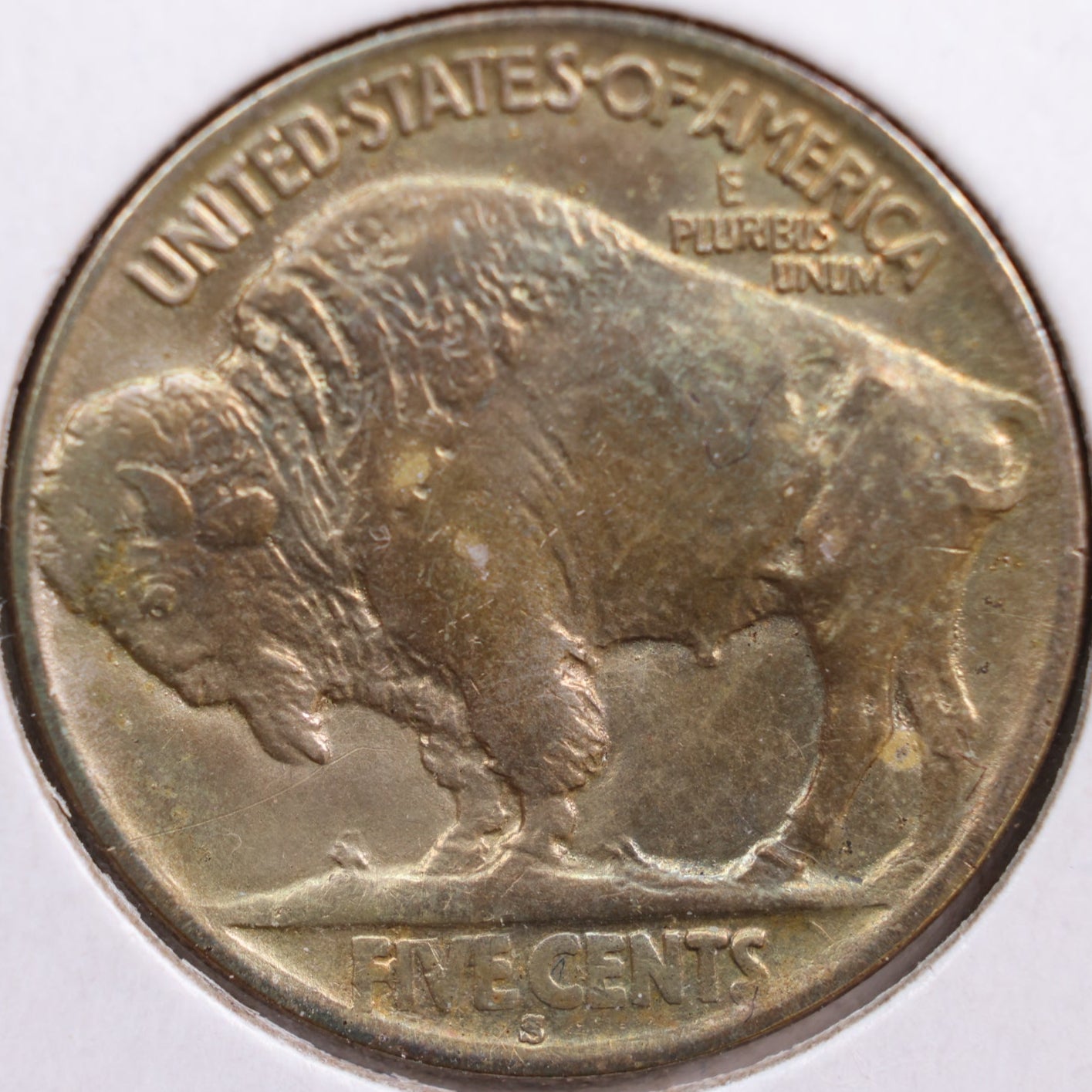 1913-S Buffalo Nickel, About Uncirculated Coin, Store #NL249