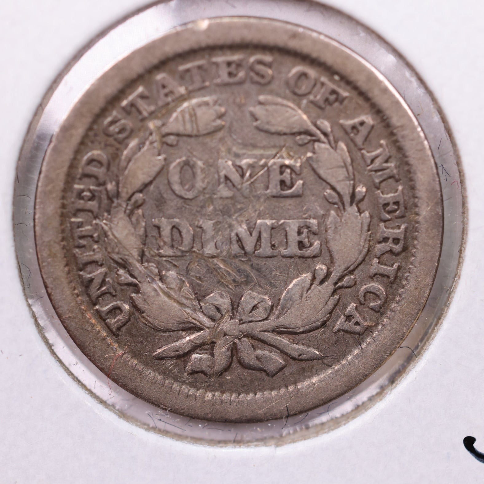 1845 Seated Liberty Silver Dime, Extra Fine, Store Sale #19016
