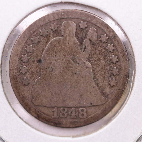 1848 Seated Liberty Silver Dime., Good., Store Sale #19020