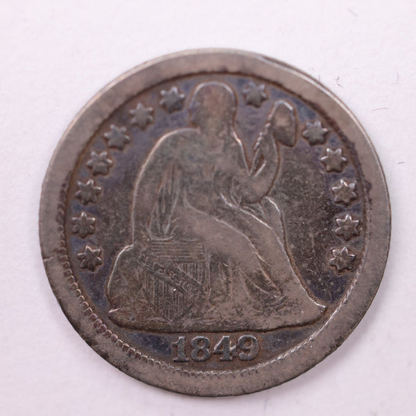 1849-O Seated Liberty Silver Dime., Very Fine., Store Sale #19025