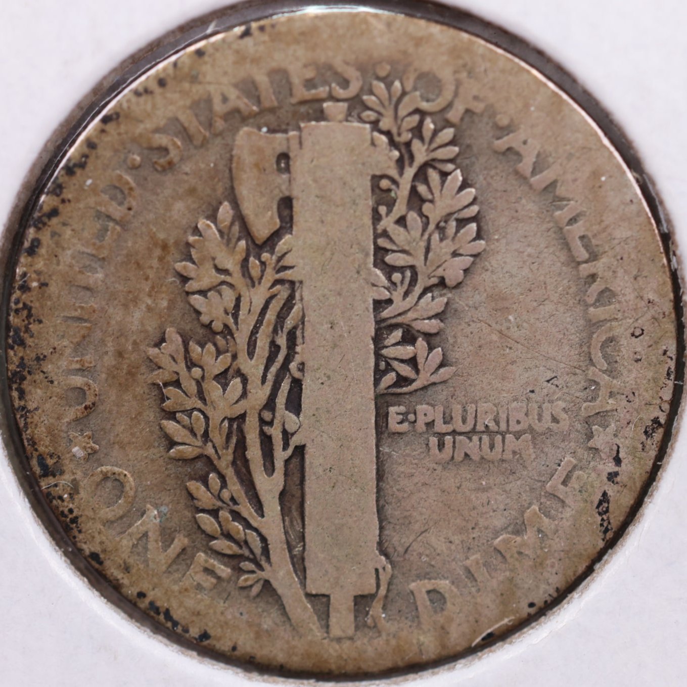 1921 Mercury Silver Dime, Very Good Circulated Coin, Store #DE0018