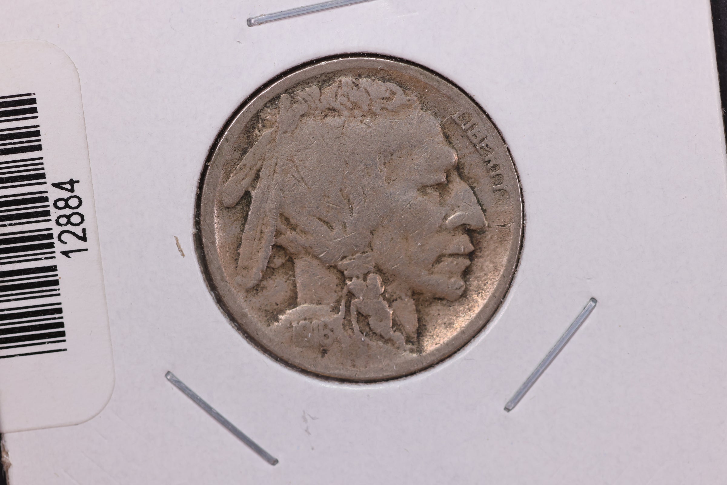1916-S Buffalo Nickel, Average Circulated Coin. Store #12884