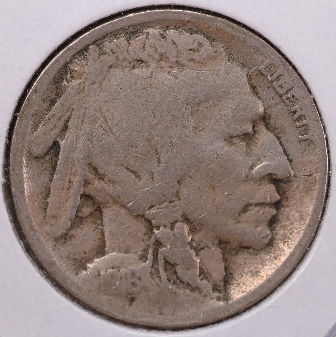 1916-S Buffalo Nickel, Average Circulated Coin. Store #NL770