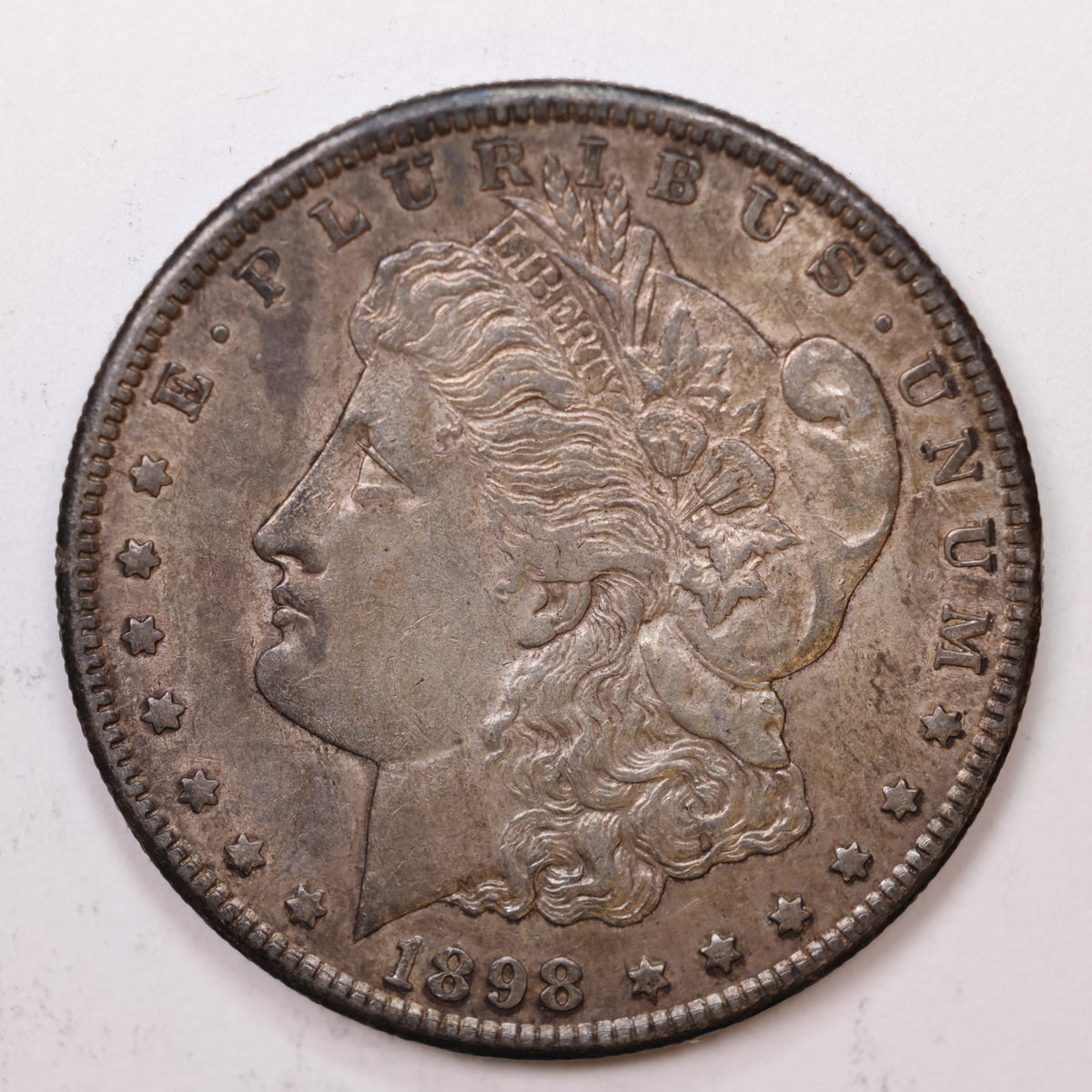 1898-S Morgan Silver Dollar, TONED Extra Fine Coin, Store #DR034.