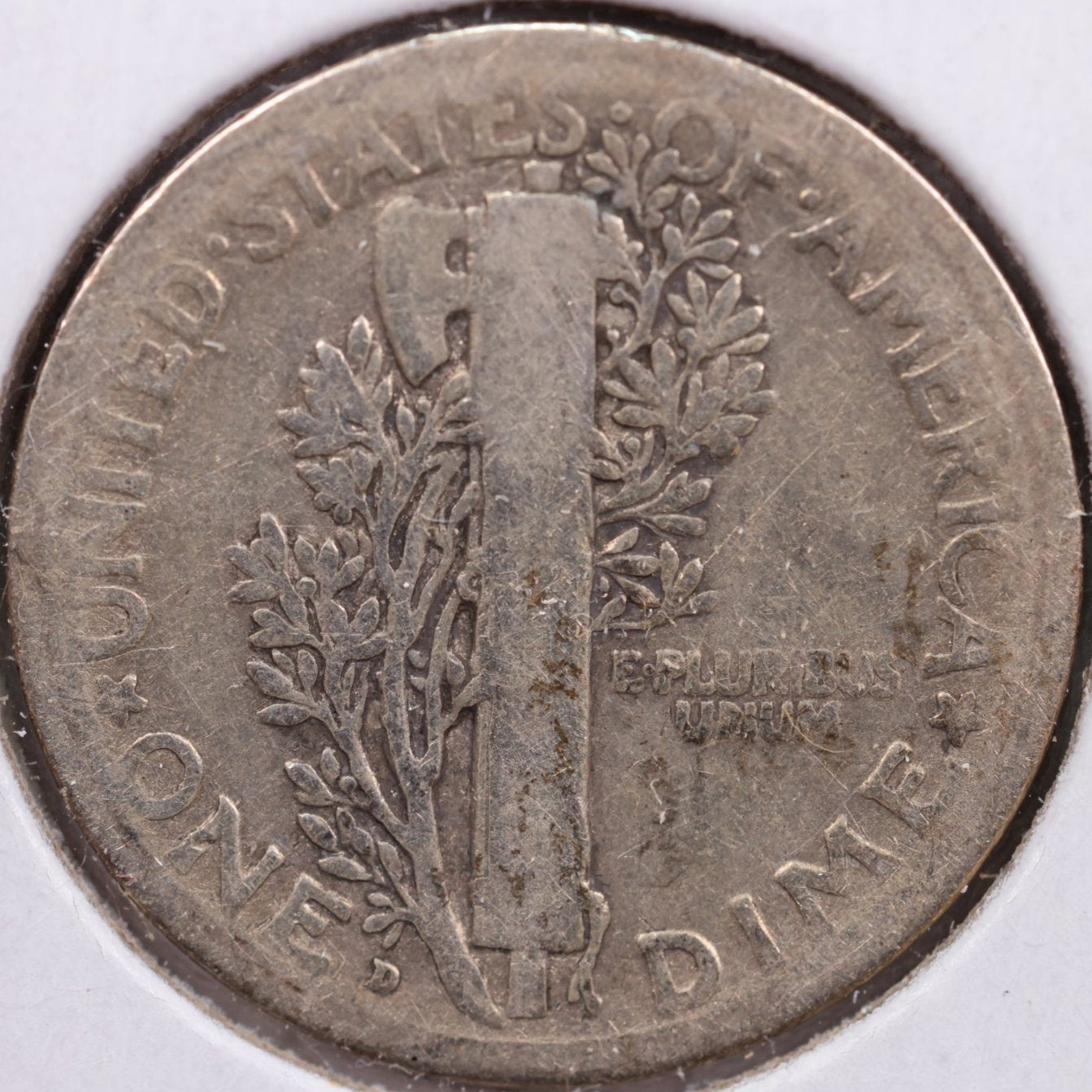 1921-D Mercury Silver Dime, Very Good Circulated Coin, Store #DE0026