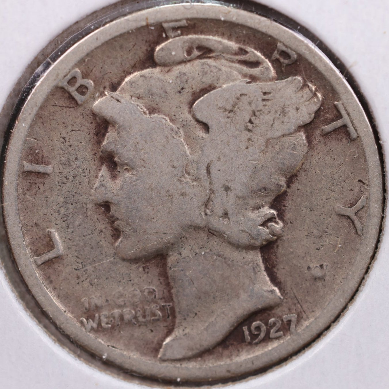 1927 Mercury Dime, Fine Circulated Coin, Store #DE0041