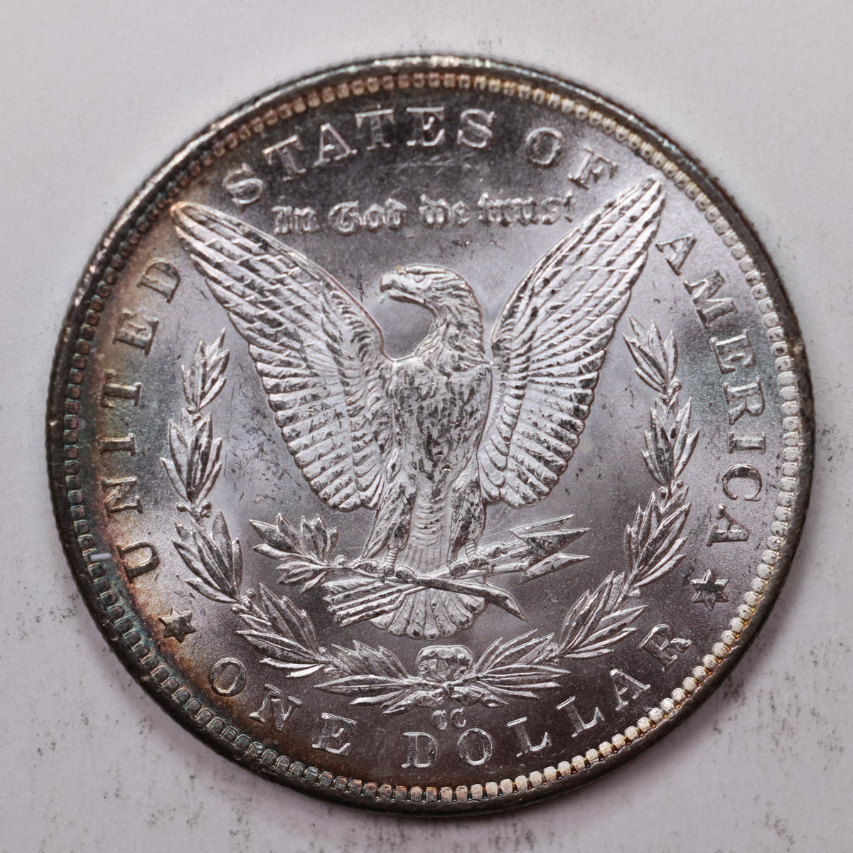 1891-CC Morgan Silver Dollar, Mint State +, Uncirculated Coin, Store #DR055.