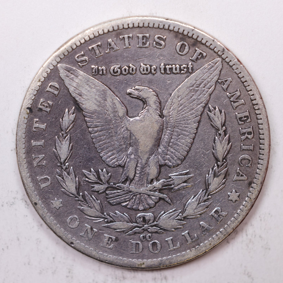 1892-CC Morgan Silver Dollar, Fine Circulated Coin, Hard Date, Store #DR056.