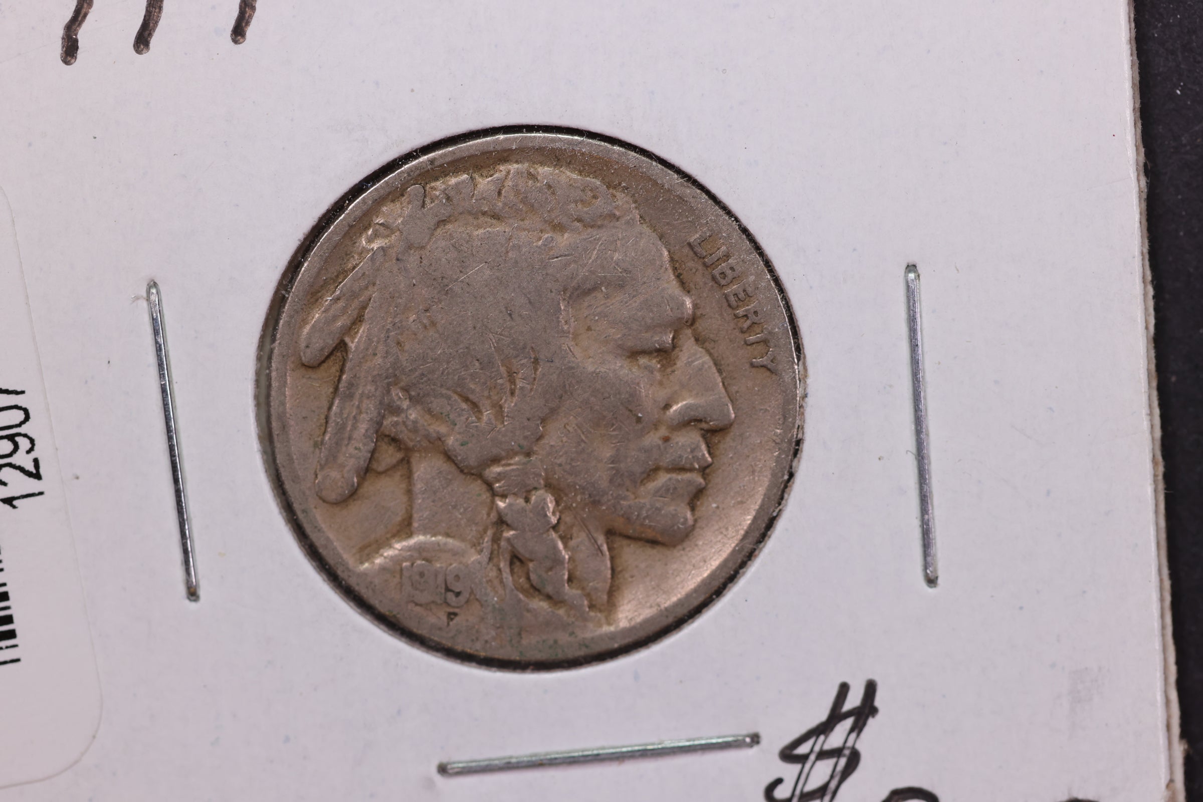 1919 Buffalo Nickel. Average Circulated Coin. Store #12907