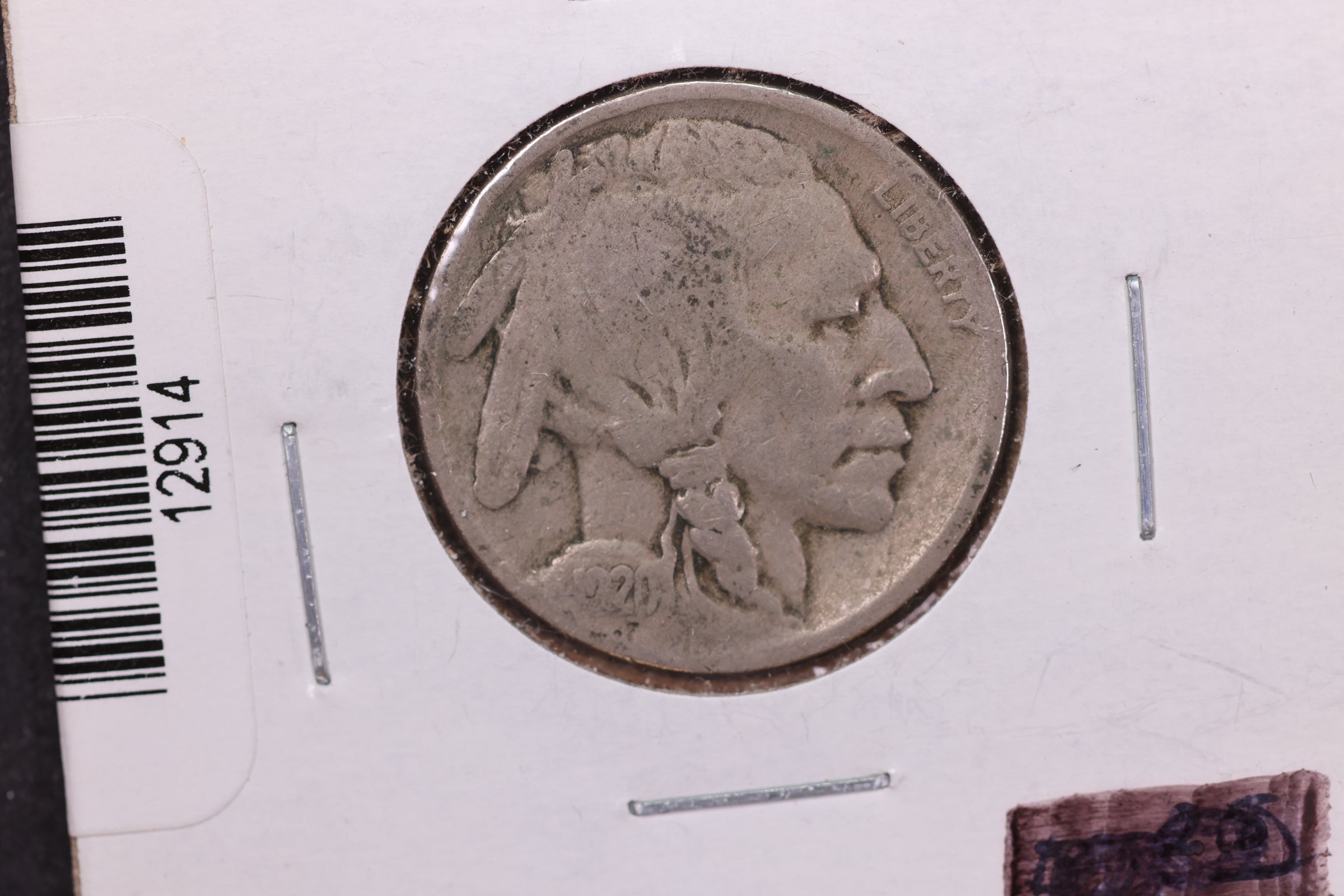 1920 Buffalo Nickel, Average Circulated Coin. Store #12914