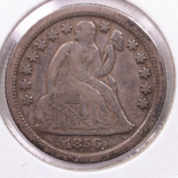 1856-O Seated Liberty Silver Dime., Extra Fine., Store Sale #19055