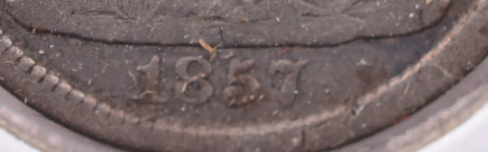 1857 Seated Liberty Silver Dime., Very Fine., Store Sale #19058