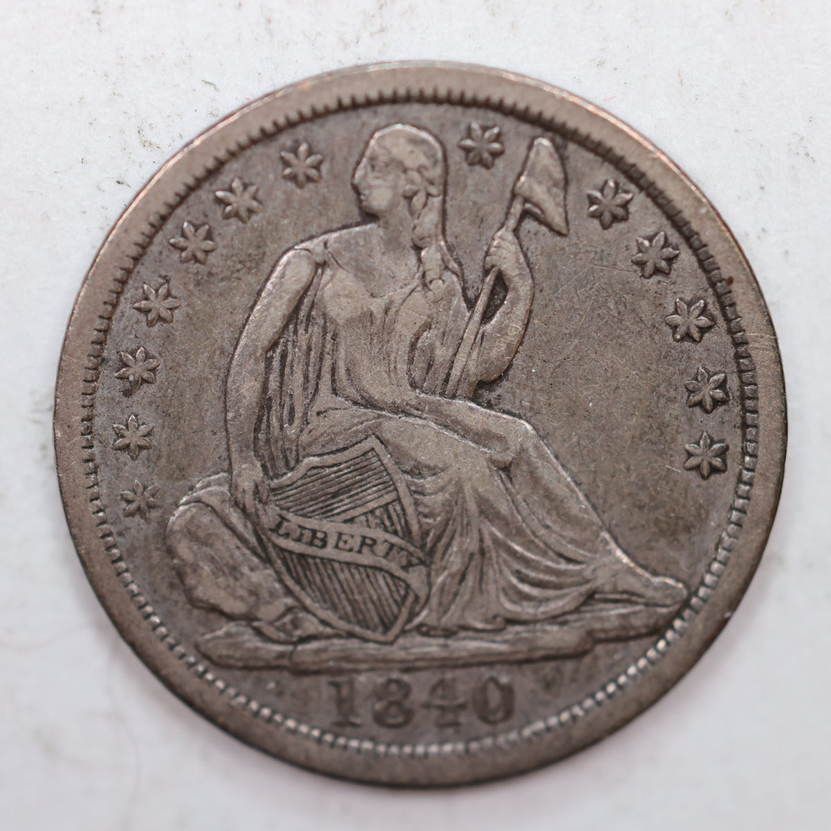 1840 Seated Liberty Half Dime, No Drape, Extra Fine Coin, Store #HE007.
