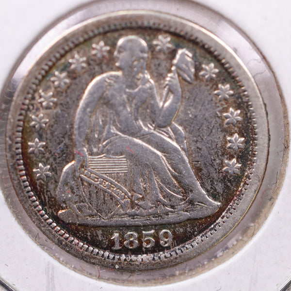 1859-O Seated Liberty Silver Dime., A.U., Store Sale #19071