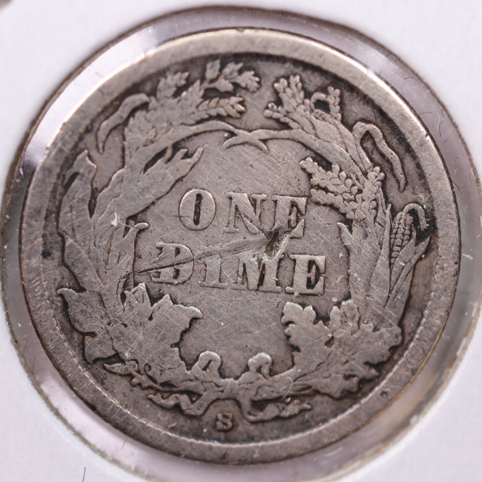 1861-S Seated Liberty Silver Dime., X.F., Details., Store Sale #19075
