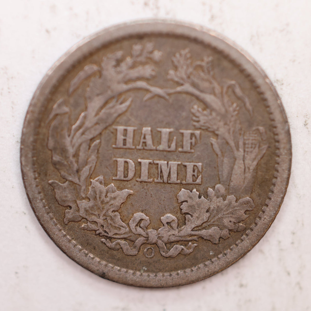 1860-O Seated Liberty Silver Half Dime, Very Fine Circulated Coin, Store #HE041.