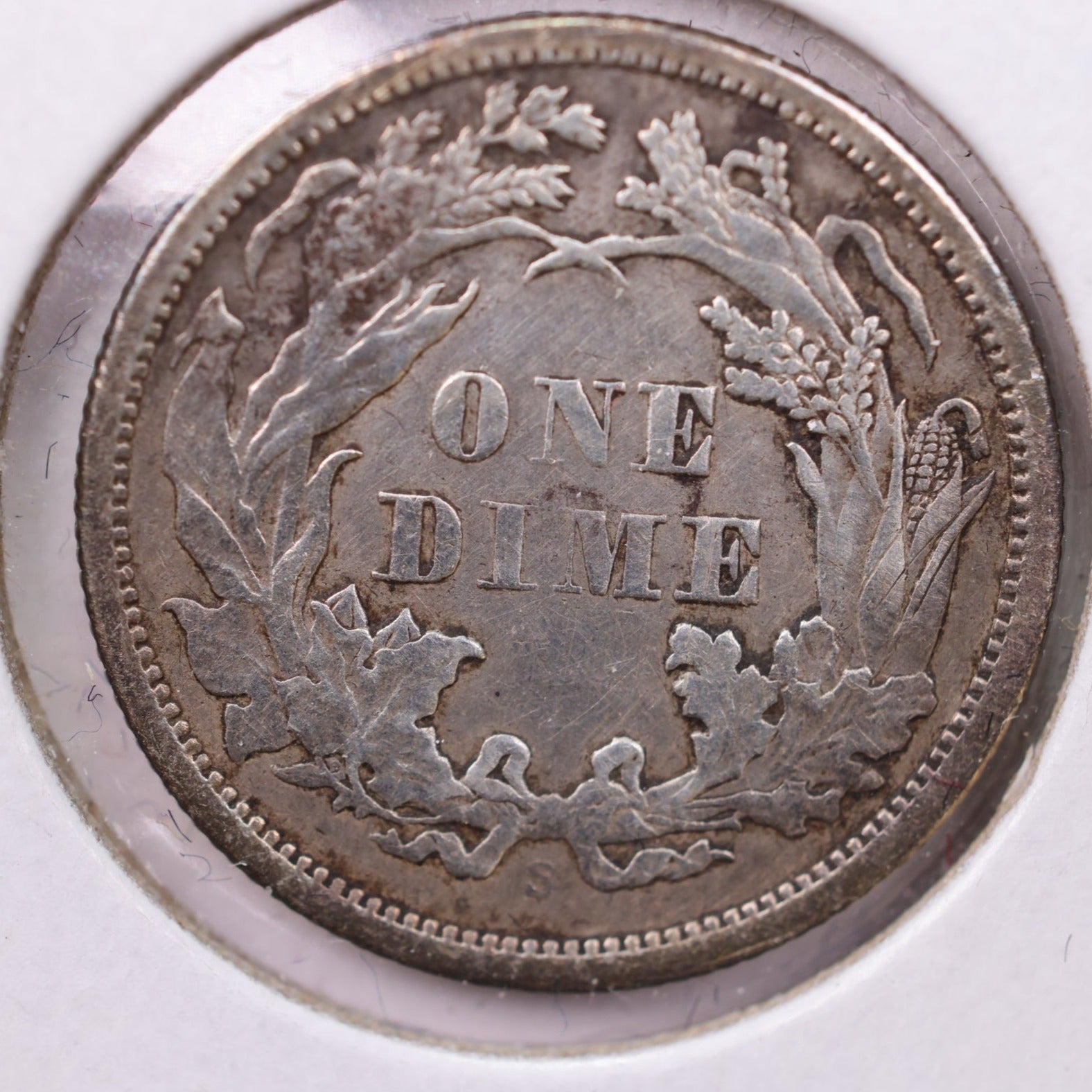 1869-S Seated Liberty Silver Dime., A.U.+., Store Sale #19100