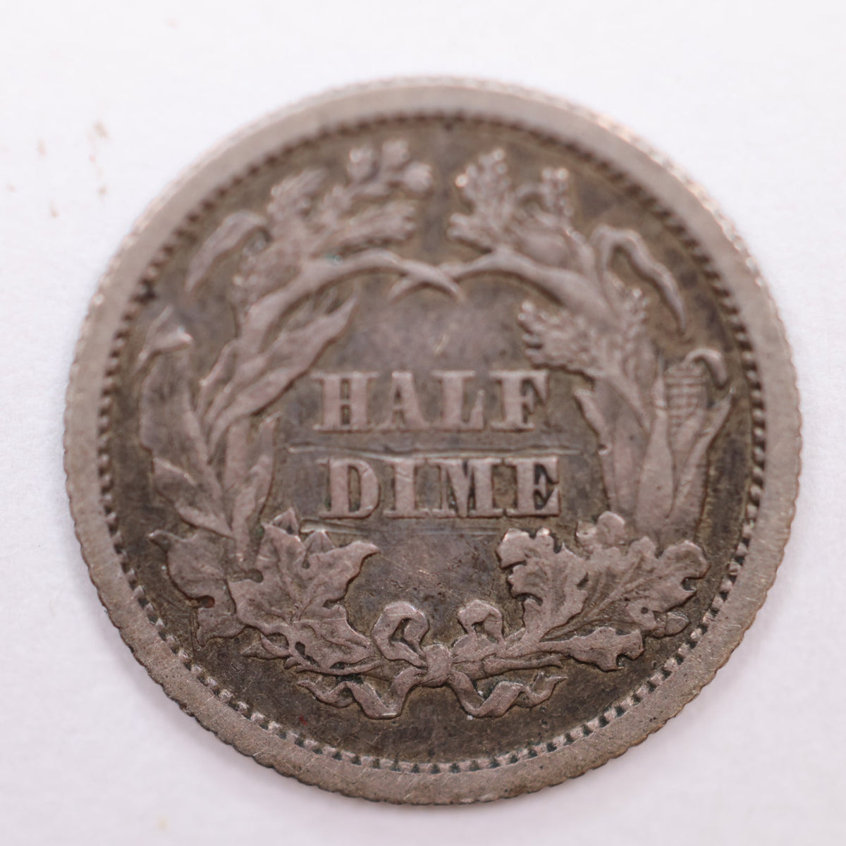 1867 Seated Liberty Silver Half Dime, Extra Fine Circulated Coin, Store #HE059.