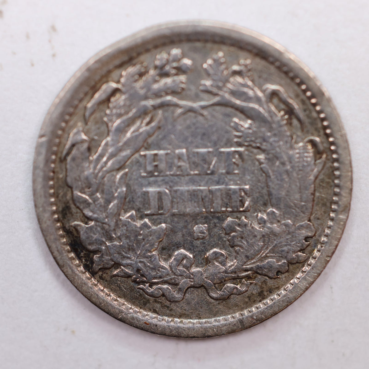 1871-S Seated Liberty Silver Half Dime, Very Fine Circulated Coin, Store #HE069.
