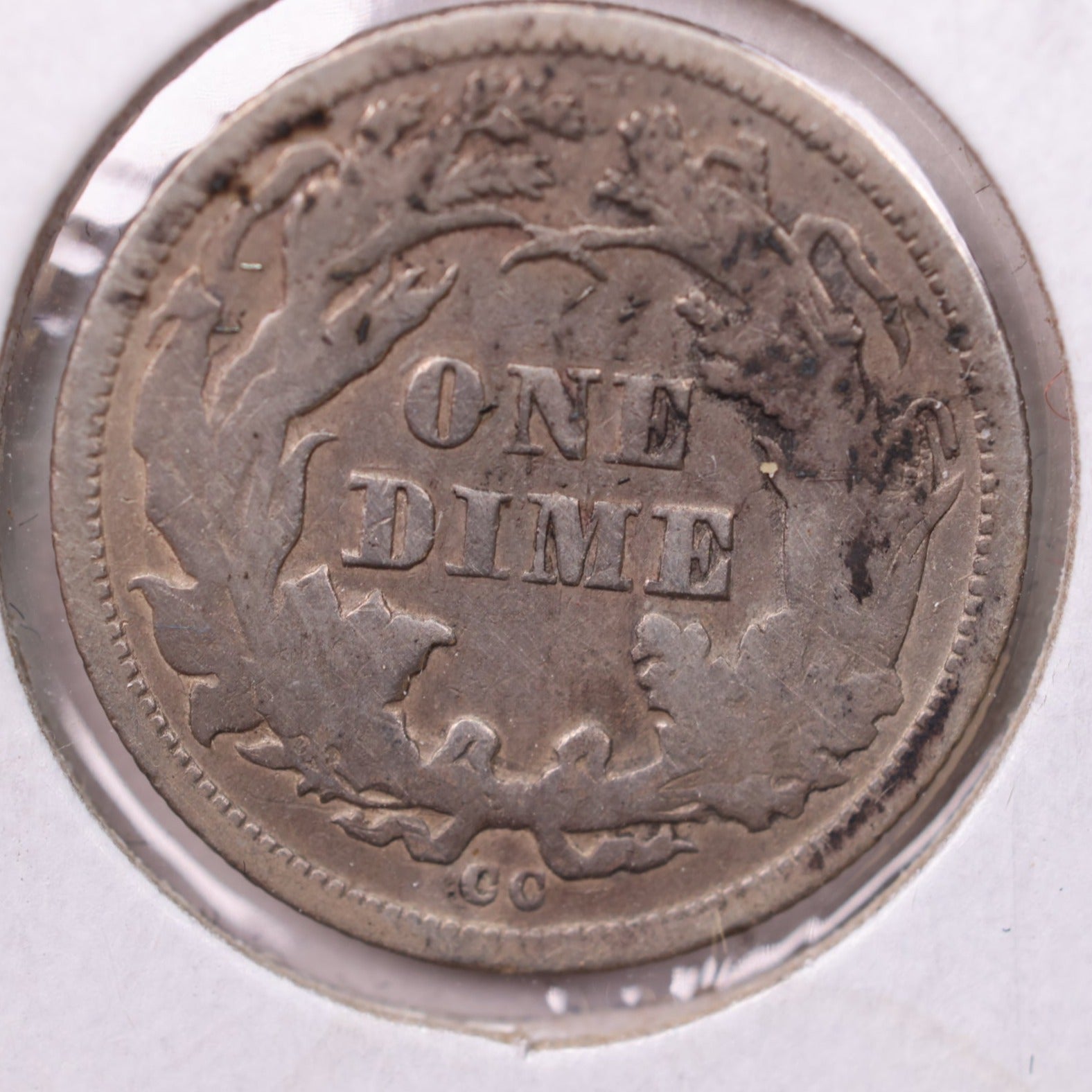 1876-CC Seated Liberty Silver Dime., X.F., Store Sale #19128