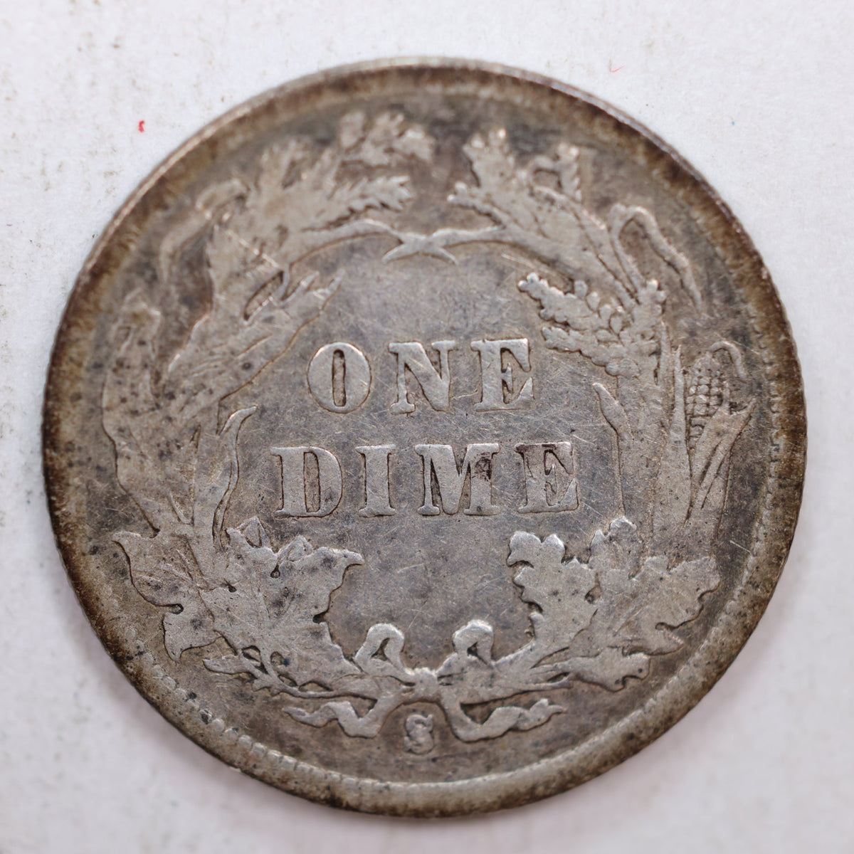 1890-S Seated Liberty Silver Dime, Very Fine Circulated Coin, Store #DE023.