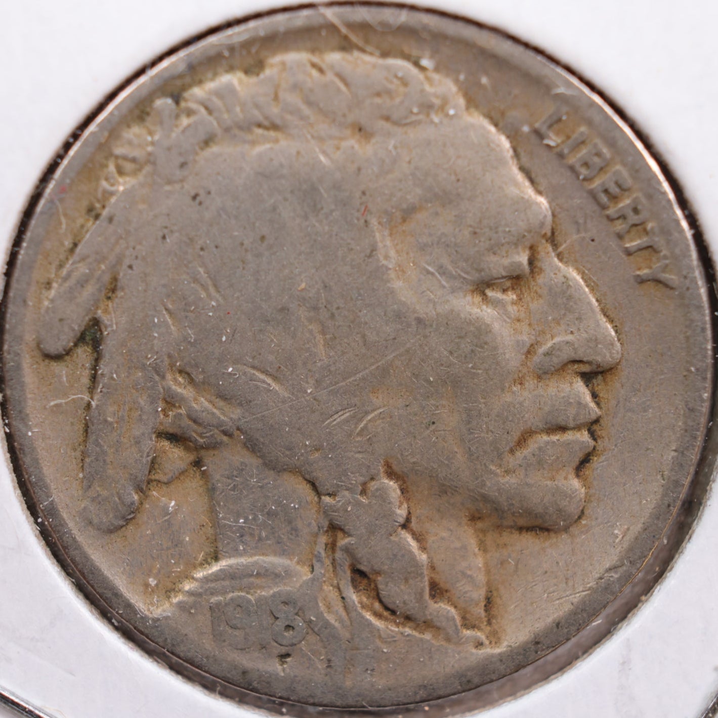 1918 Buffalo Nickel, Very Good Circulated Coin, Store #NL387