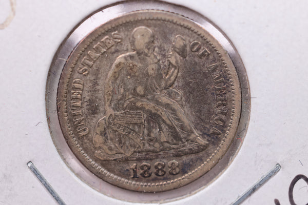 1888 Seated Liberty Silver Dime., X.F., Store Sale #19156