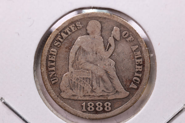 1888-S Seated Liberty Silver Dime., V.F., Store Sale #19158