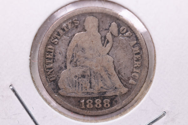 1888-S Seated Liberty Silver Dime., Fine., Store Sale #19159