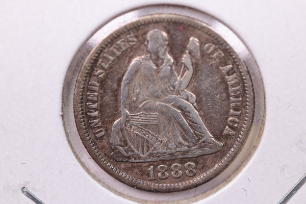 1889 Seated Liberty Silver Dime., A.U ., Store Sale #19162