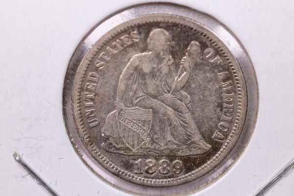 1889-S Seated Liberty Silver Dime., A.U ., Store Sale #19163