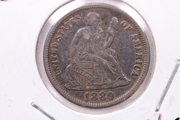 1889-S Seated Liberty Silver Dime., X.F. + ., Store Sale #19164