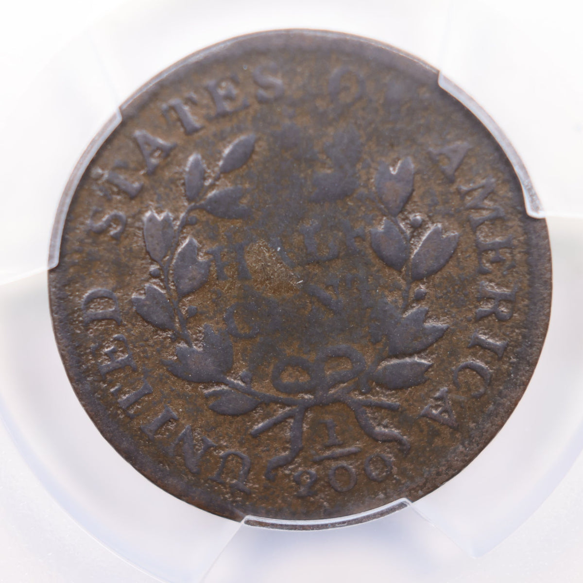 1802/0 Half Cent, C-2, Reverse of 1802, PCGS VG Details, Store #HT0035.