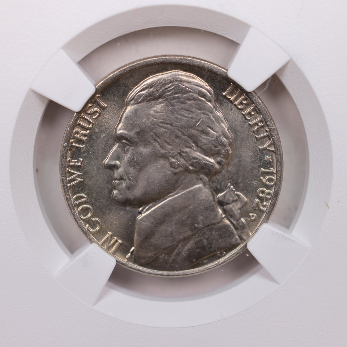 1982-D Jefferson Nickel, Certified NGC MS-66, Uncirculated Coin, Store #NL688.