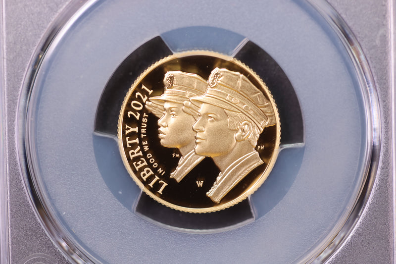 2021-W $5 Gold, National Law Enforcement Commemorative, PCGS PR-70, Store
