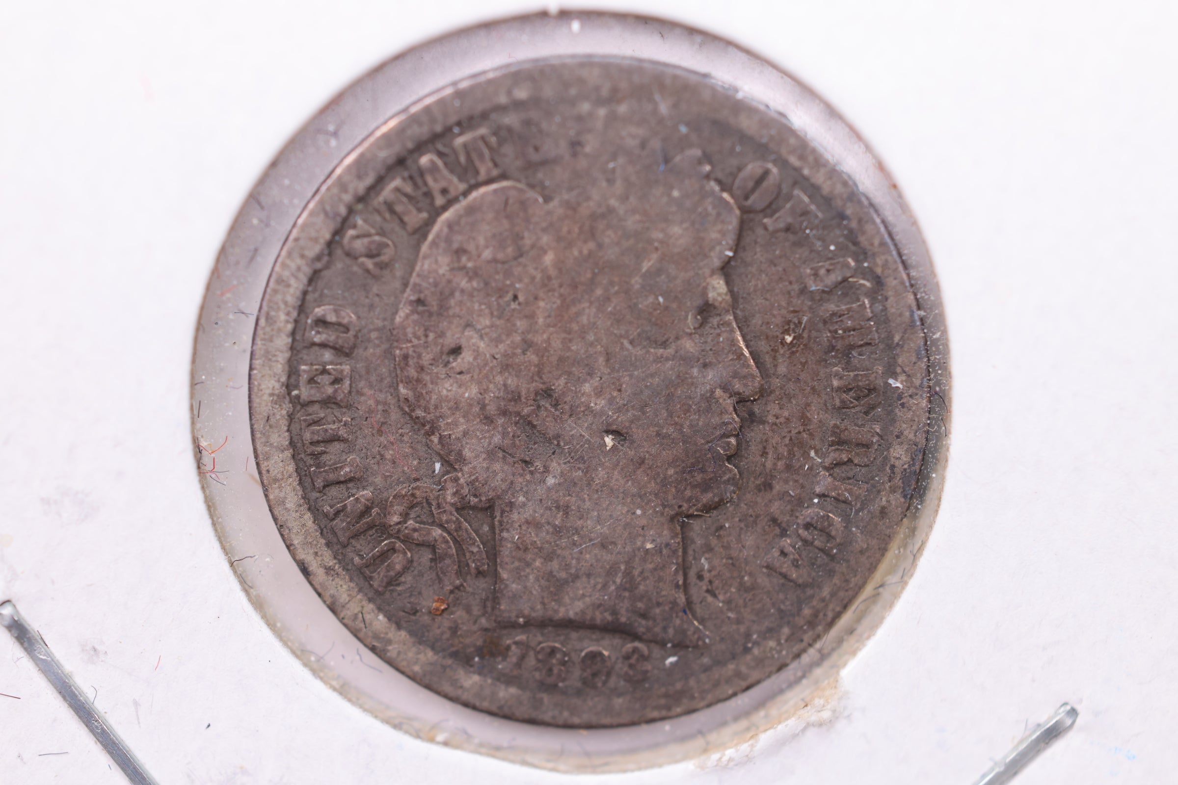 1893-O Barber Silver Dime., V.G., Store Sale #19212