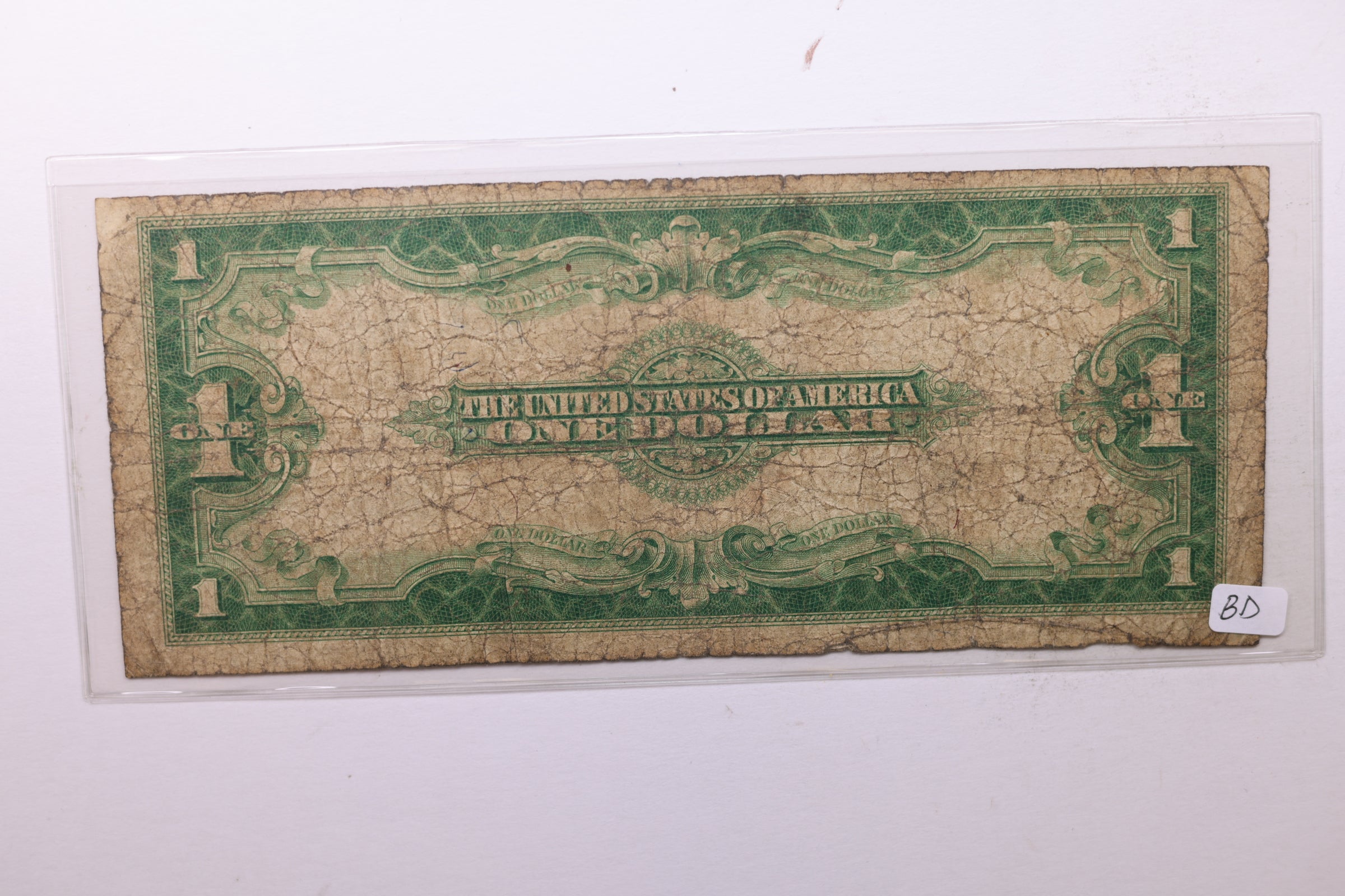 1923 $1 Silver Certificate., (Large)., "Horse Blanket"., Very Good., Store #LSC005