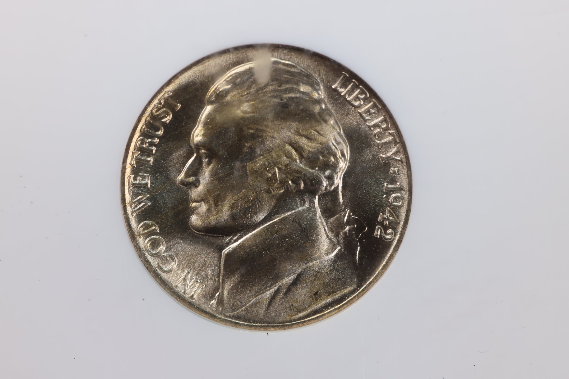1942-P Silver Jefferson Nickel, NGC Certified MS-66. Store #23062301