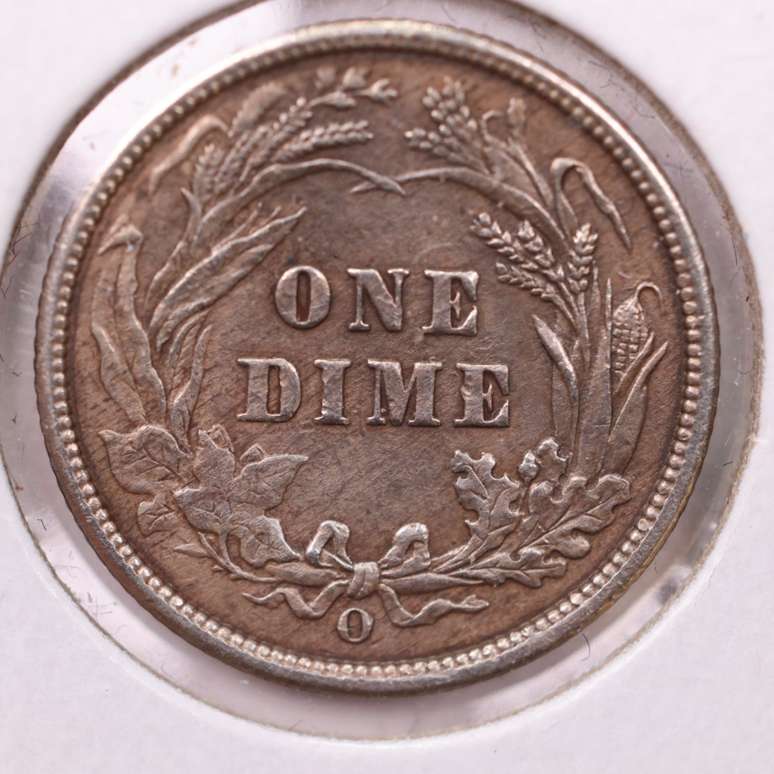 1895-O Barber Silver Dime., A.U, Details., Store Sale #19248