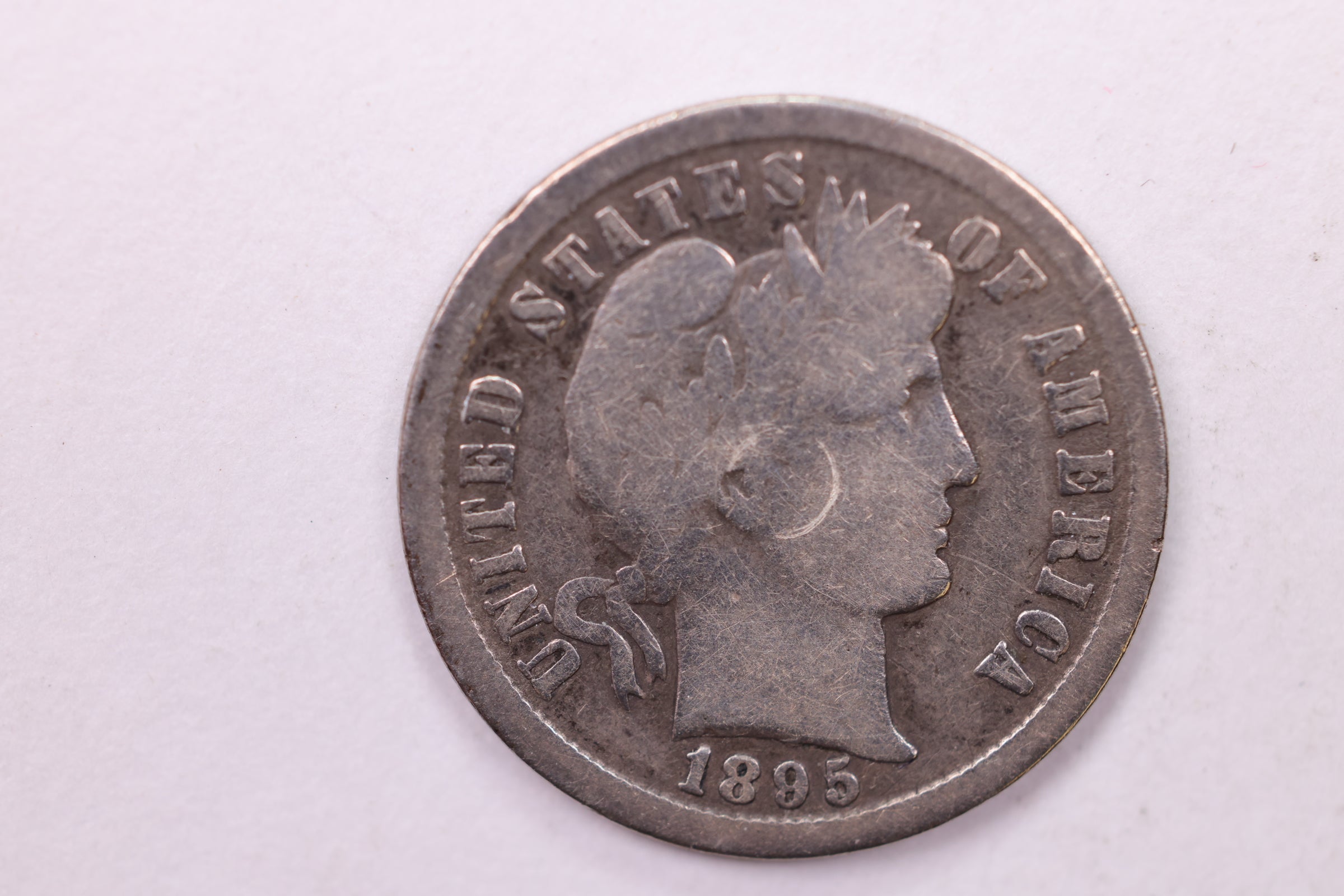 1895-S Barber Silver Dime., V.G, Details., Store Sale #19250