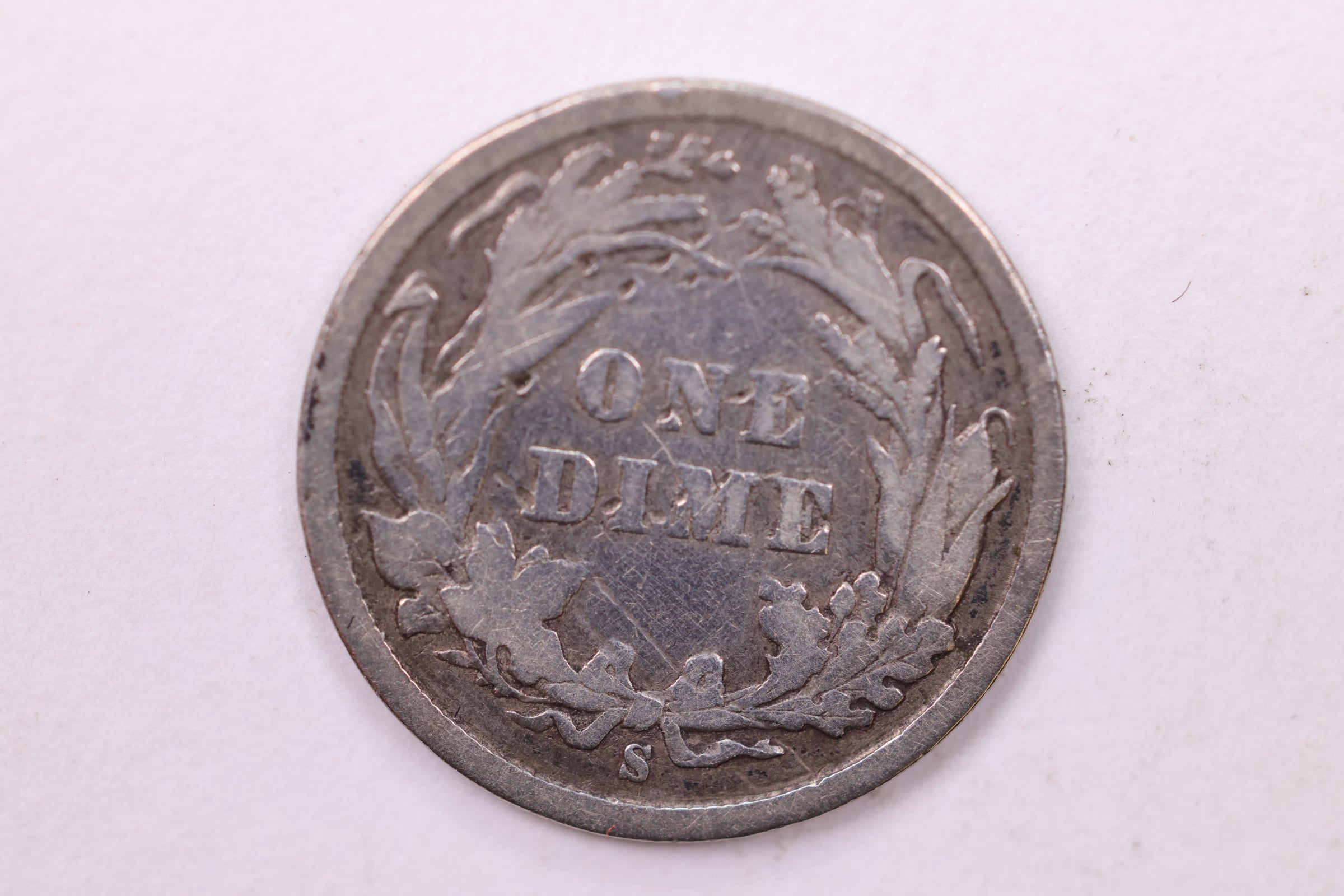 1895-S Barber Silver Dime., V.G, Details., Store Sale #19250