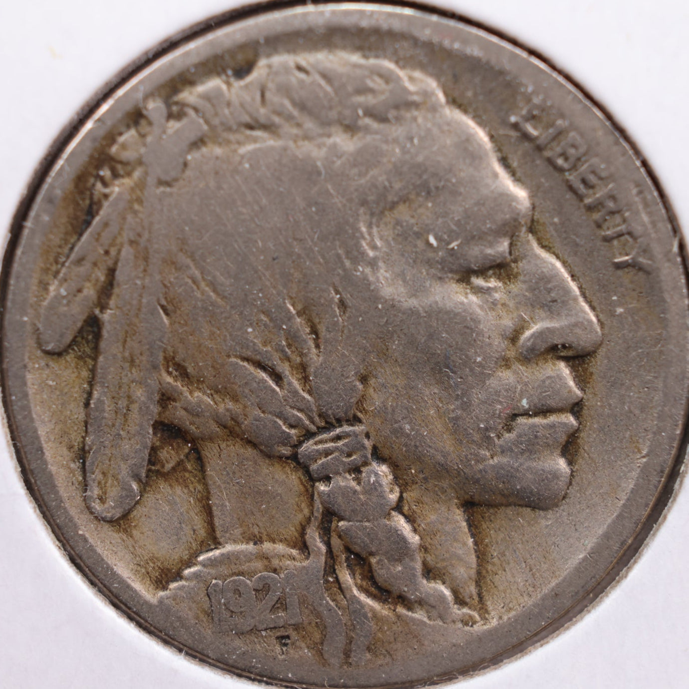 1921-S Buffalo Nickel, Very Good Circulated Coin, Store #NL481