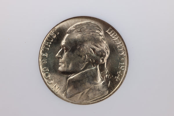 1944-P Silver Jefferson Nickel, NGC Certified MS-66. Store #23062307