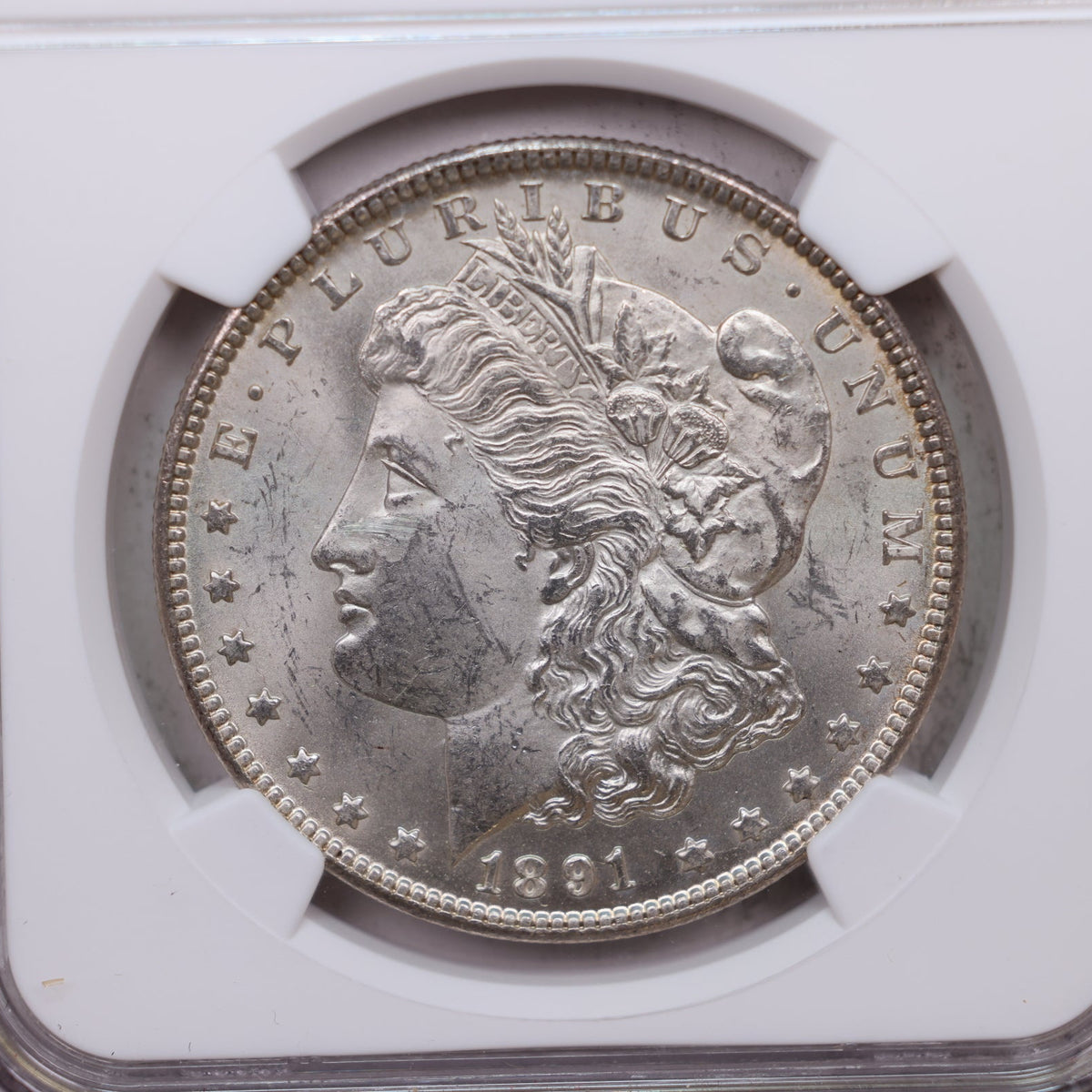 1891-CC Morgan Silver Dollar, Uncirculated Coin, NGC MS-62, Store #DR063.