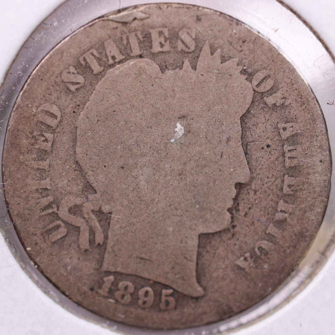 1895-S Barber Silver Dime, Fair Circulated Coin, Store #d895S11