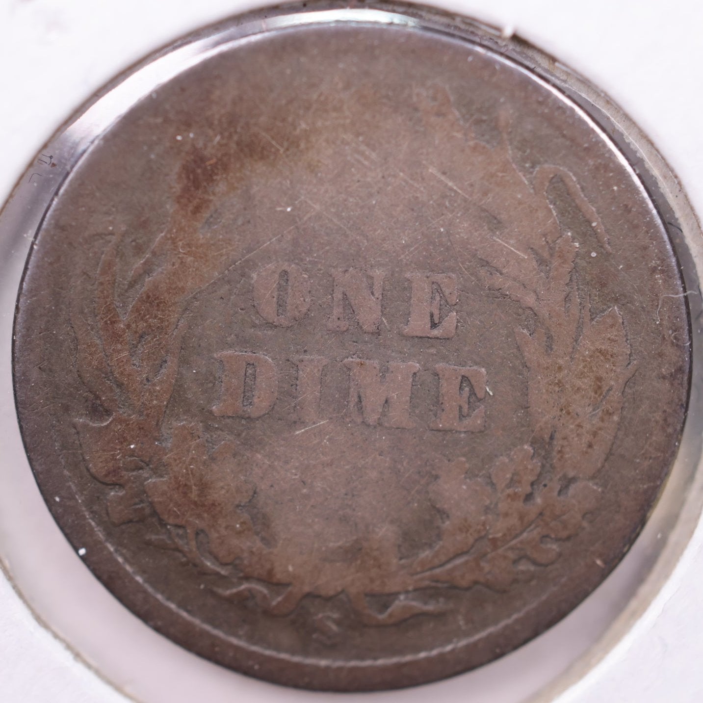 1895-S Barber Silver Dime, About Good Circulated Coin, Store #d895S09
