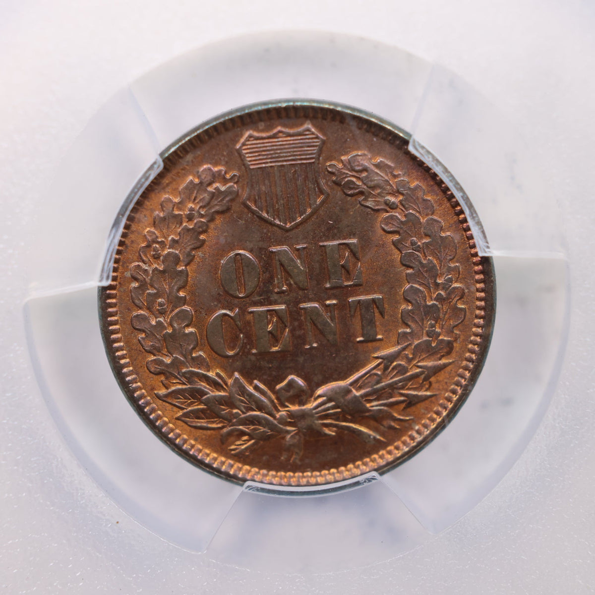 1873 Indian Head Cents, Open-3, PCGS MS64 R/B, CAC Sticker, Store #CT1674