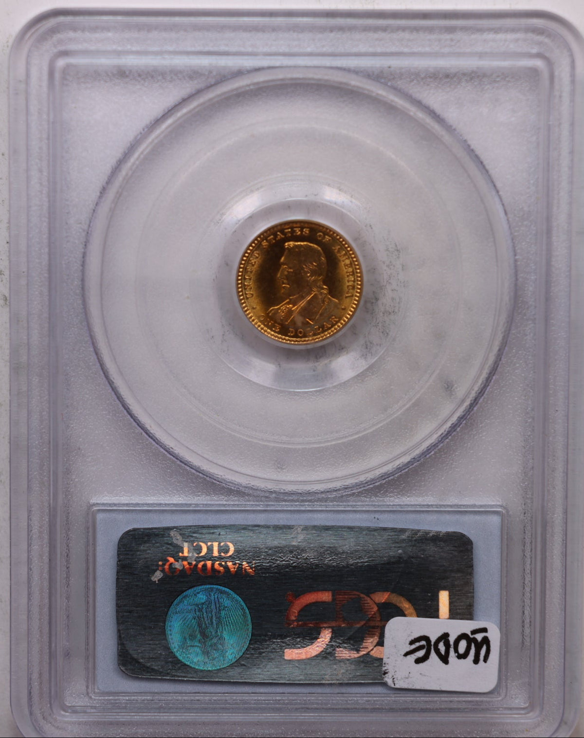 1904 $1 Gold Lewis and Clark One Dollar Commemorative, PCGS MS65, #GEC009.