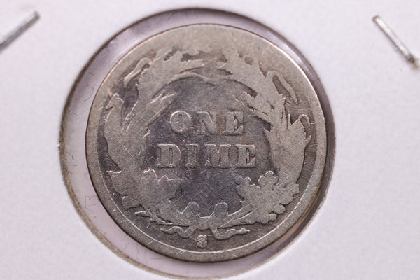 1893-O Barber Silver Dime, Affordable Circulated Coin,  Store #13085